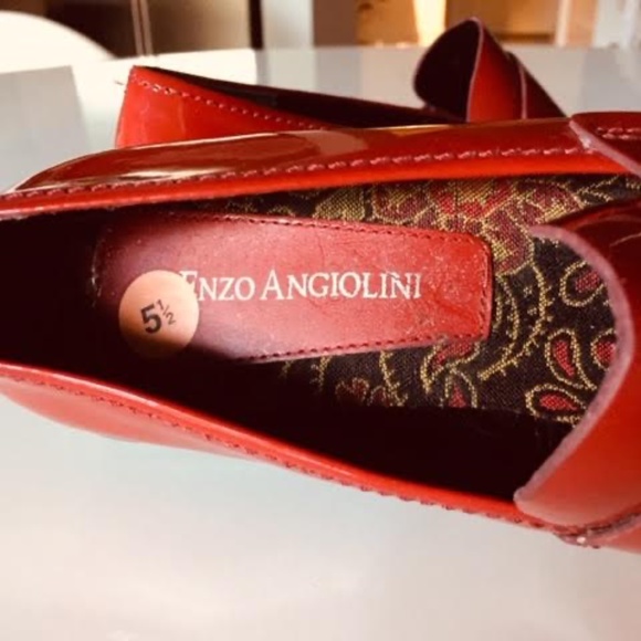 NEW Enzo Angiolini Red Patent Loafers - Picture 11 of 16
